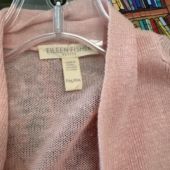 Eileen Fisher Petite Linen Cardigan with Matching Tank - Picture 2 of 3